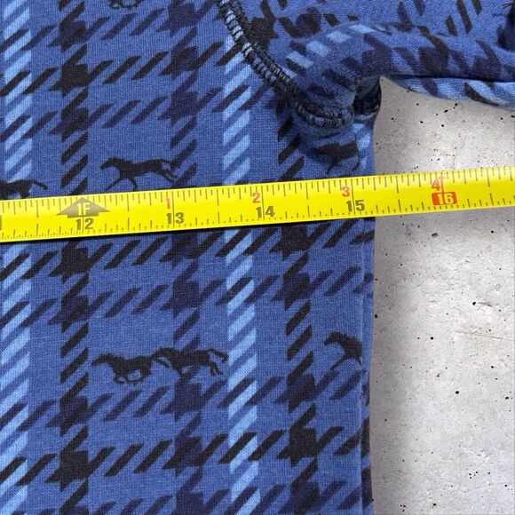 Kerrits Muzzle Nuzzle Pullover Kids Medium Blue Horse Pony Equestrian Riding - Picture 7 of 9